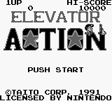 Elevator Action (Japan) Title Screen